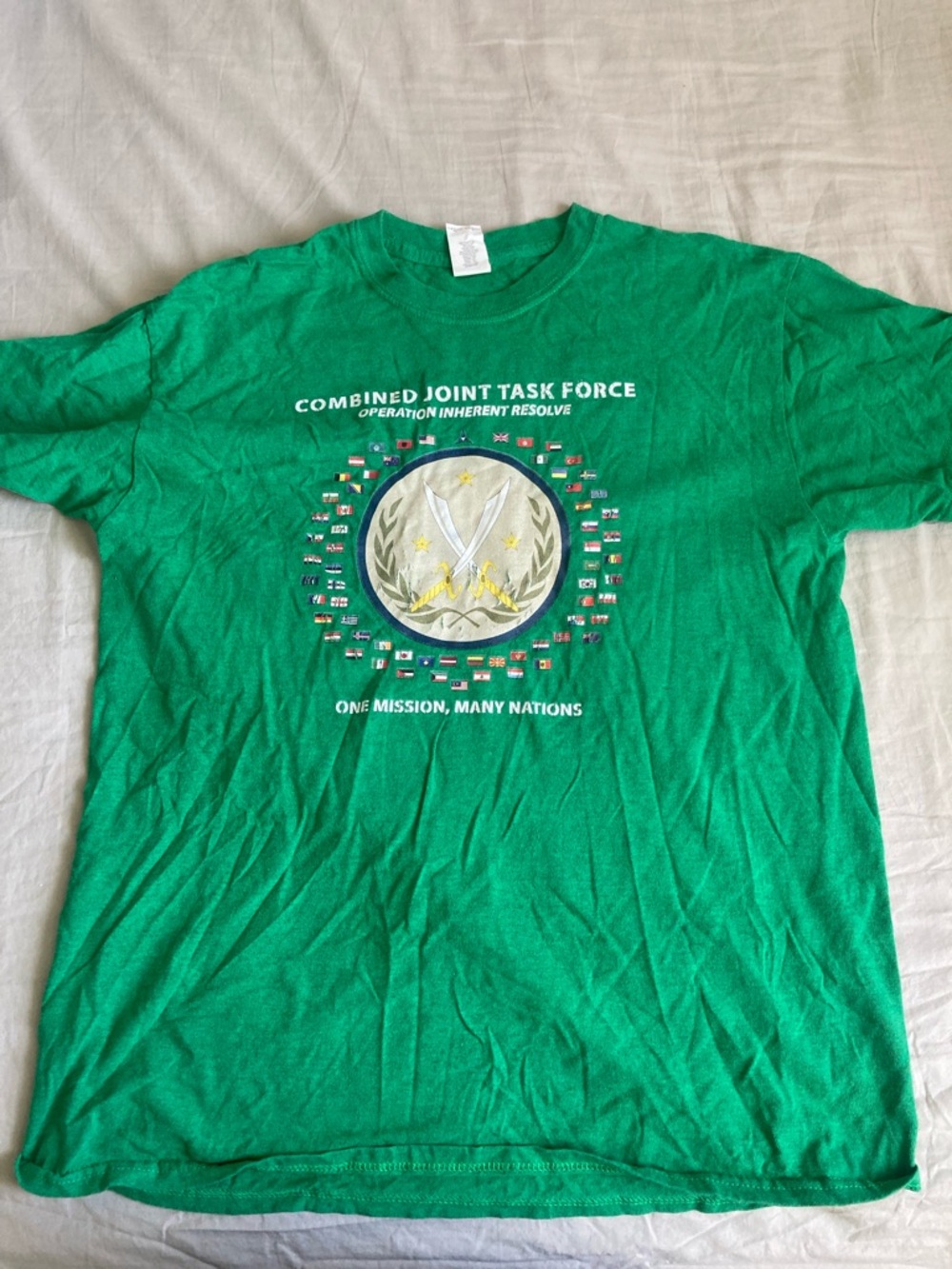 Green Combined Joint Task Force Graphic Short-Sleeve Tee - Unbranded